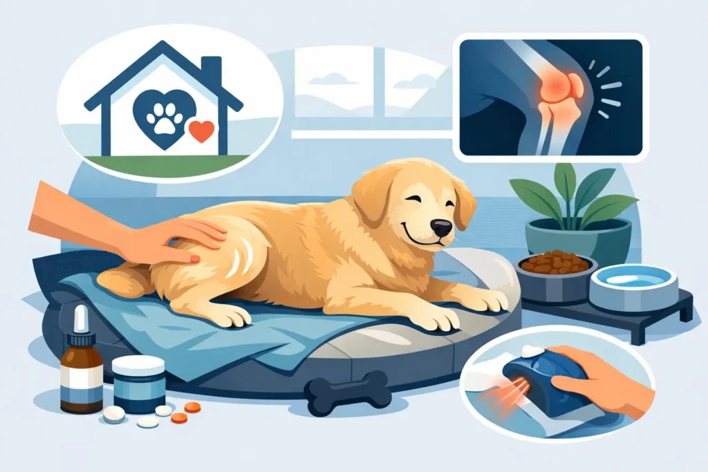 Arthrose chien traitement domicile efficace