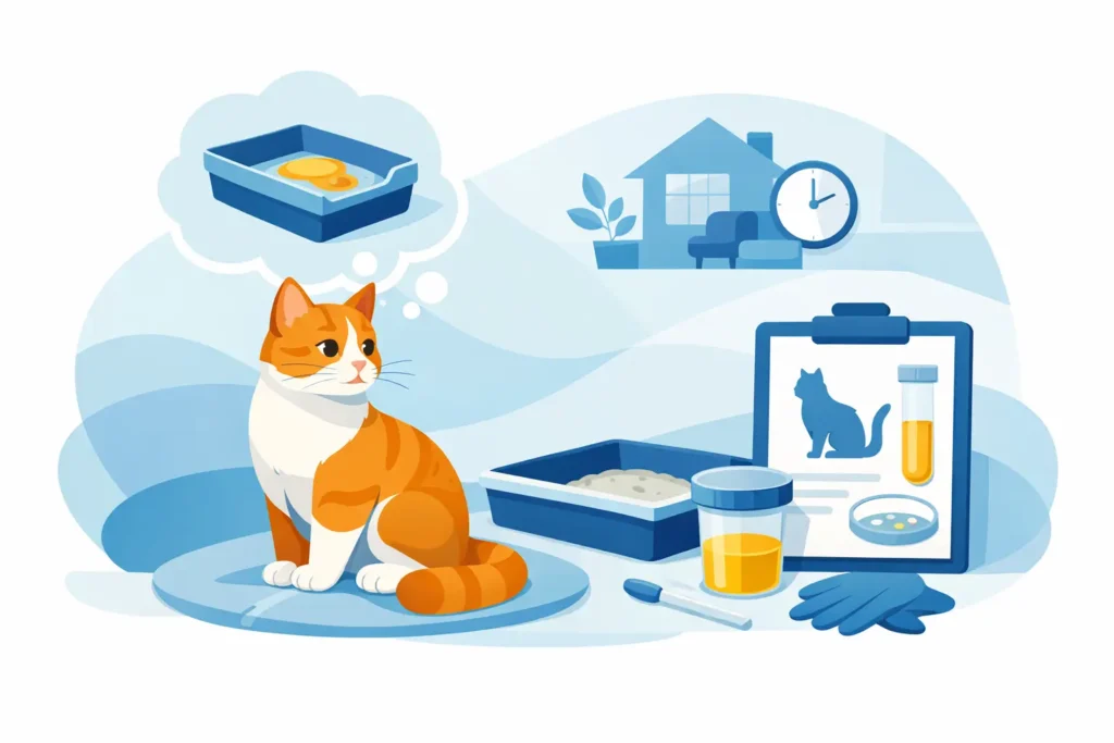 Test urinaire chat à domicile: quand le faire