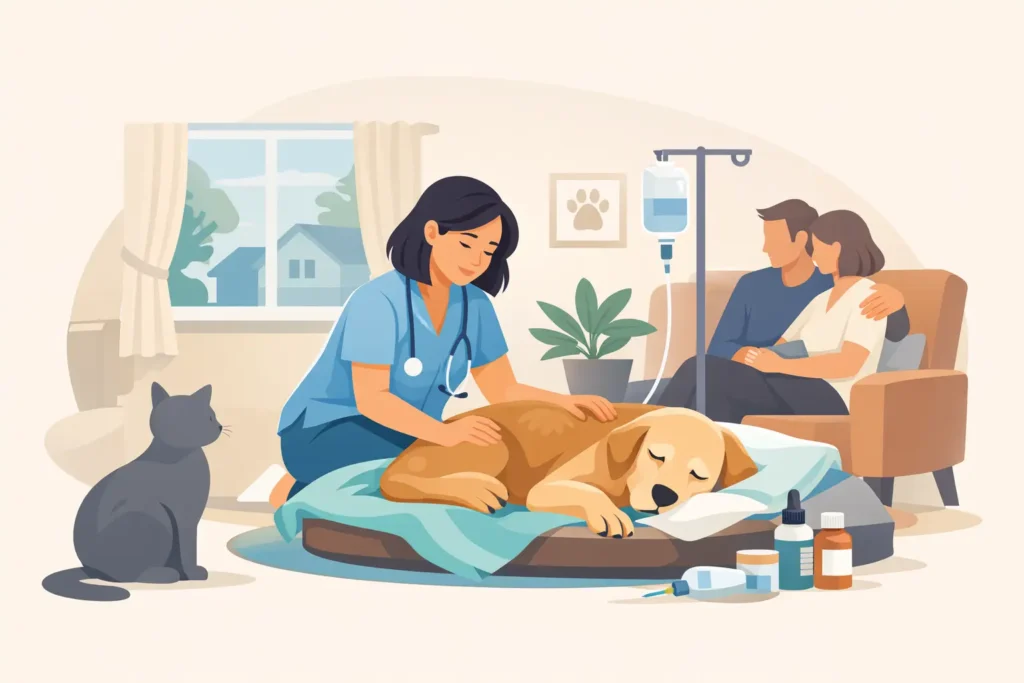 Soins palliatifs animal à domicile