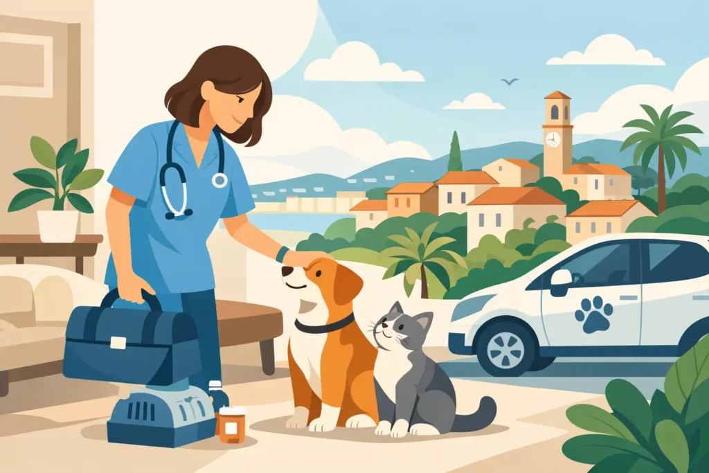 Vétérinaire chien chat Le Cannet à domicile
