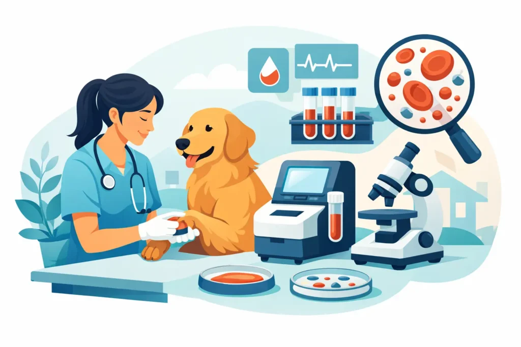 Analyse sanguine du chien à domicile : quand agir ?