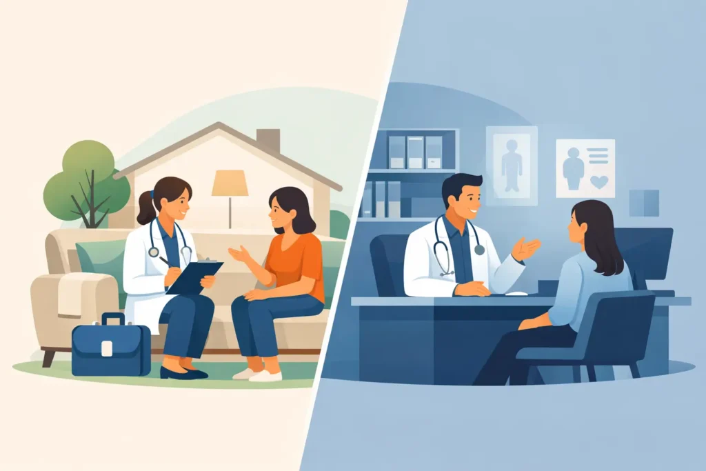 Consultation domicile ou cabinet : que choisir ?