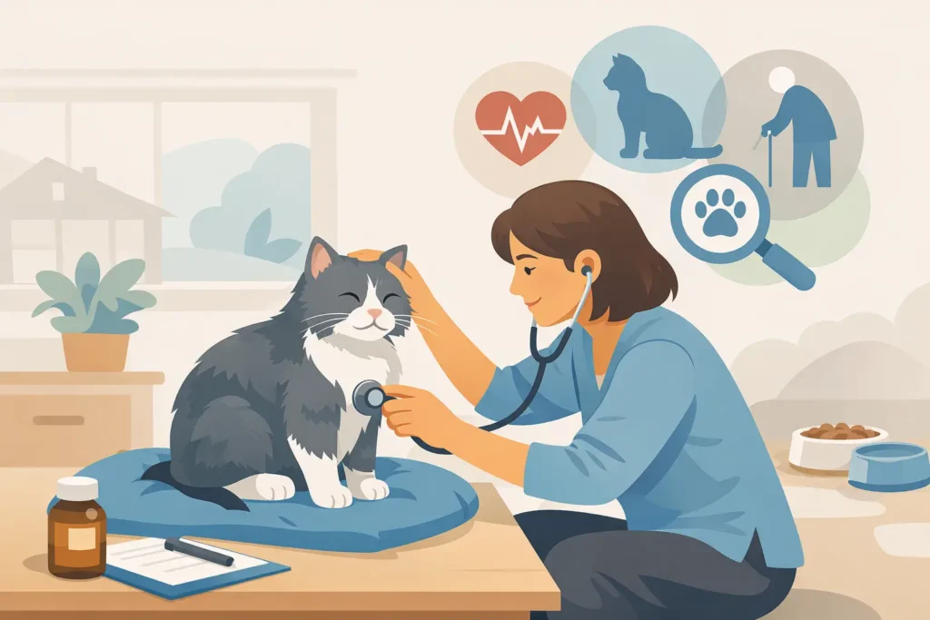 Guide de suivi du chat âgé à domicile