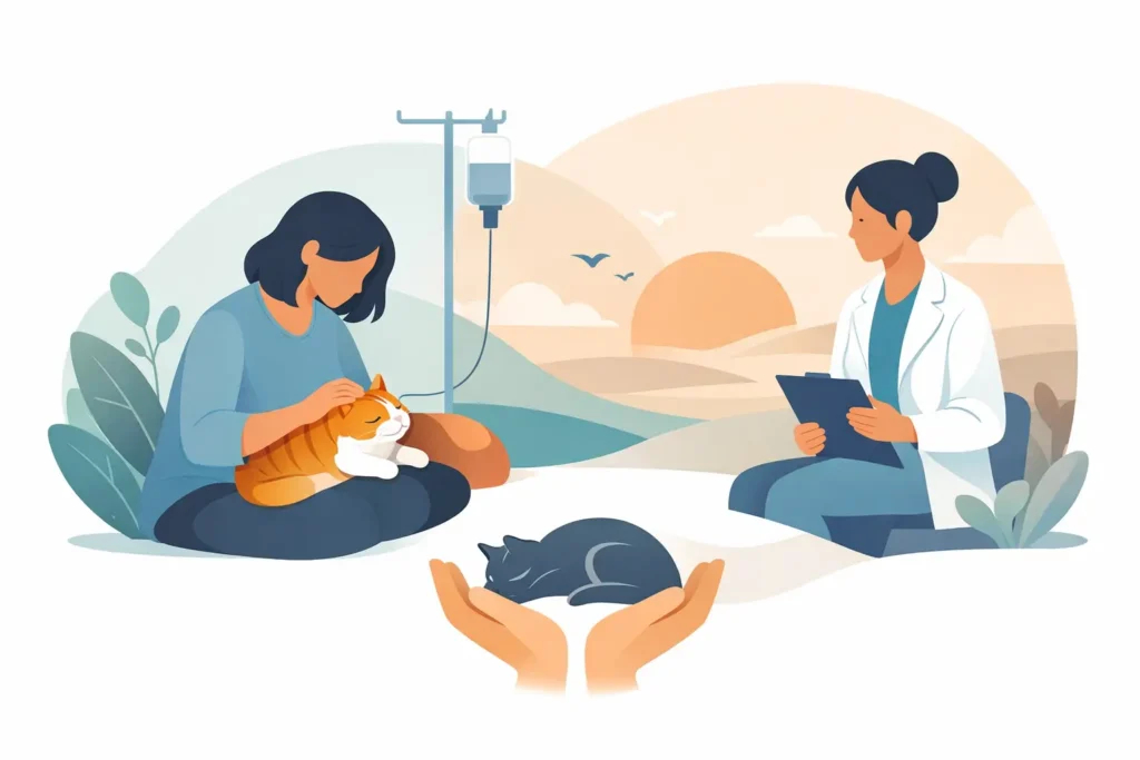 Exemple d’accompagnement d’un chat en fin de vie