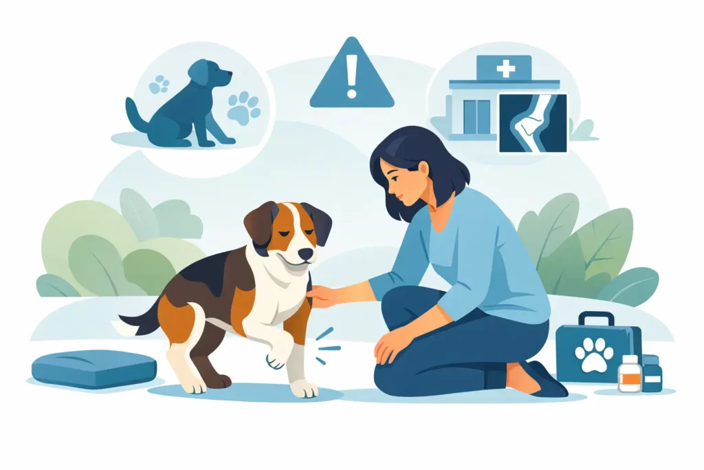 Mon chien boite soudainement : que faire ?