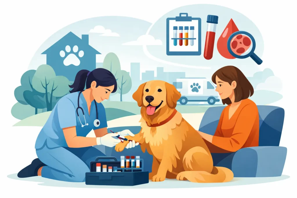 Quand prévoir un bilan sanguin animal à domicile ?