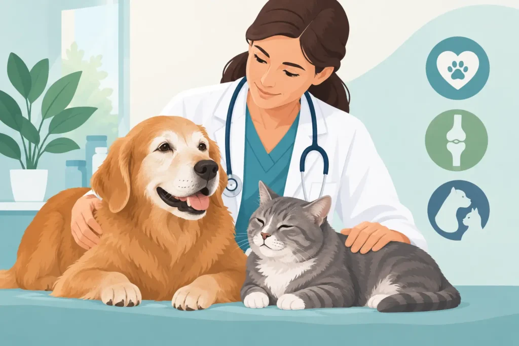Gériatrie vétérinaire pour chiens et chats âgés