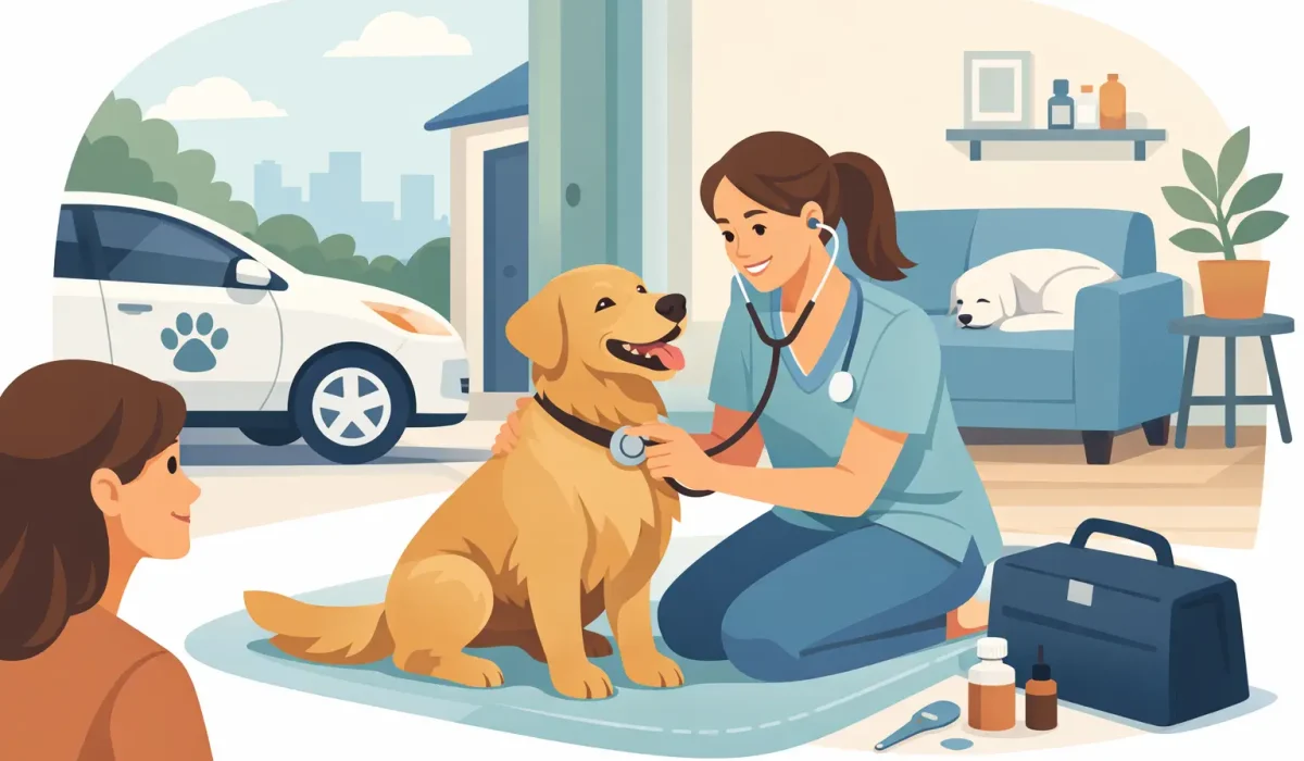 Avantages d’une visite vétérinaire à domicile pour chien
