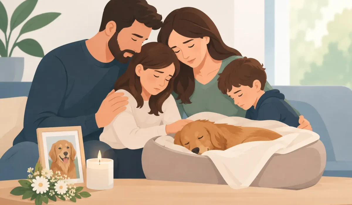 Cas d’accompagnement du deuil animal en famille
