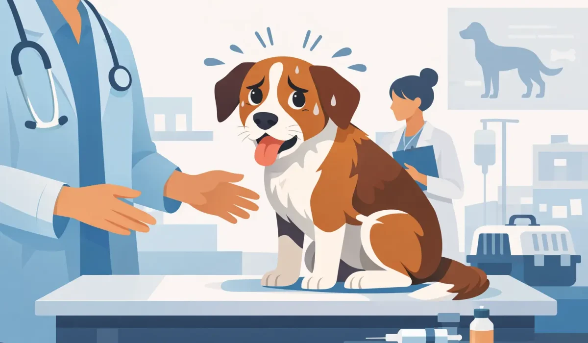 Chien stressé chez le vétérinaire: que faire ?