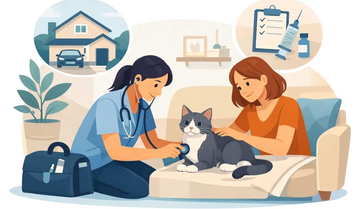 Consultation vétérinaire chat à domicile