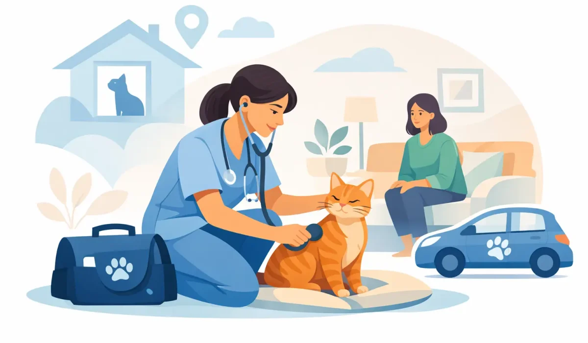 Douleur chat vétérinaire à domicile