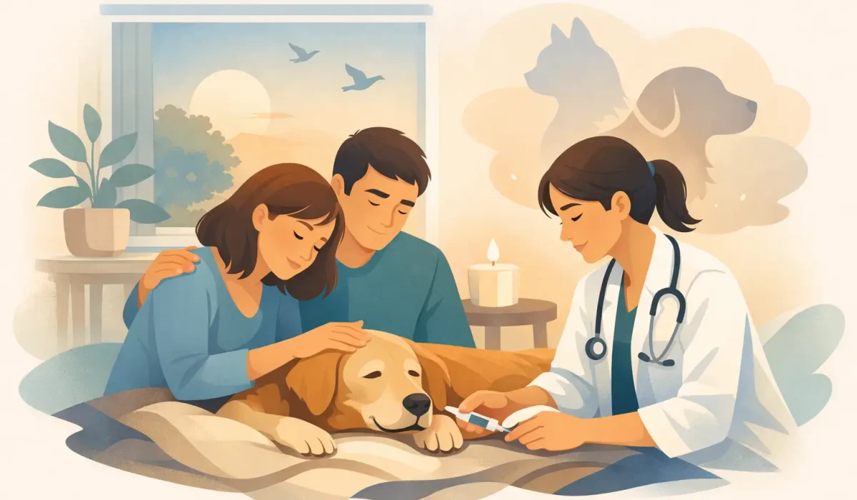 Euthanasie animale à domicile, décider avec douceur
