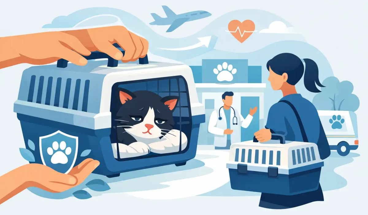 Faut-il déplacer un chat malade sans risque ?