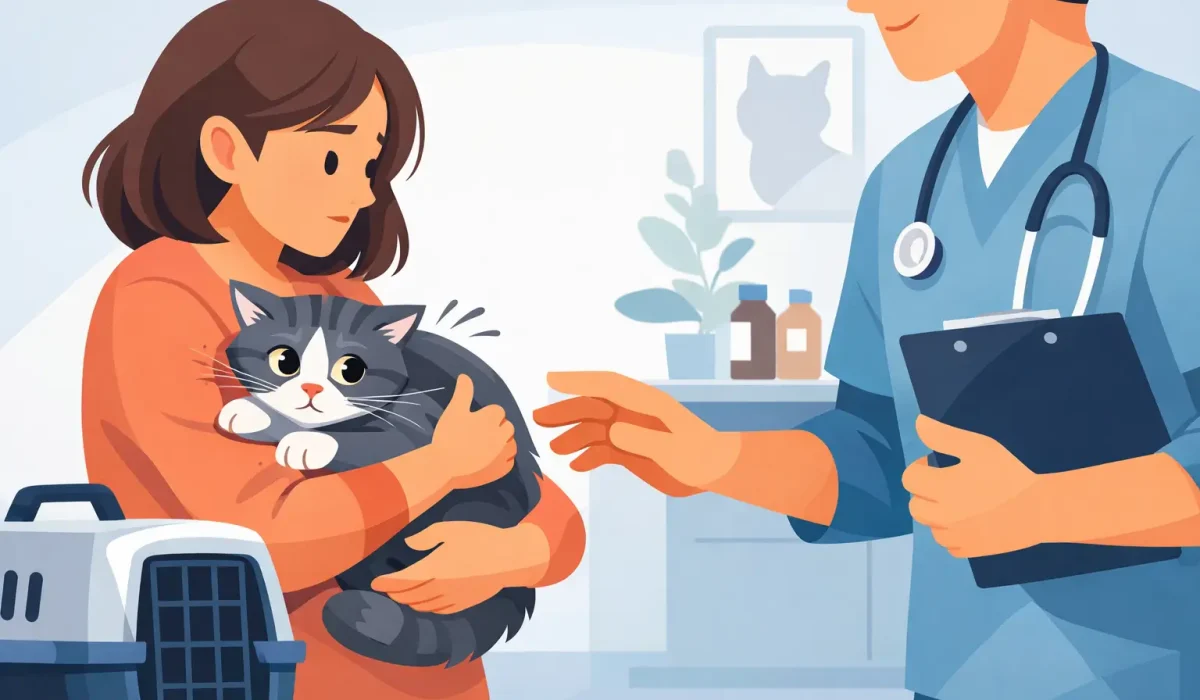 Gérer une visite vétérinaire avec un chat peureux