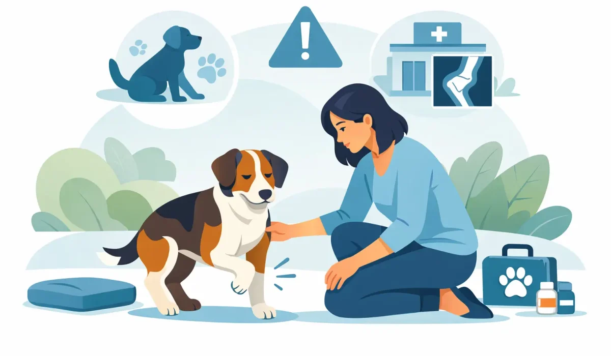 Mon chien boite soudainement : que faire ?