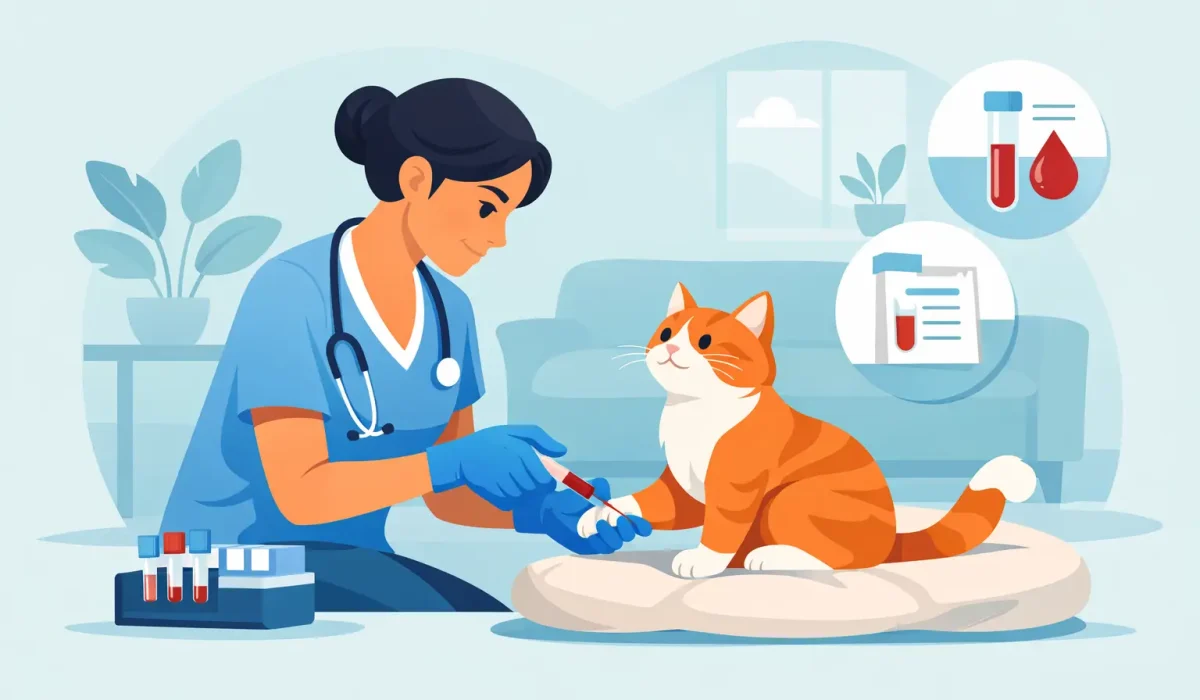 Prise de sang chat à domicile