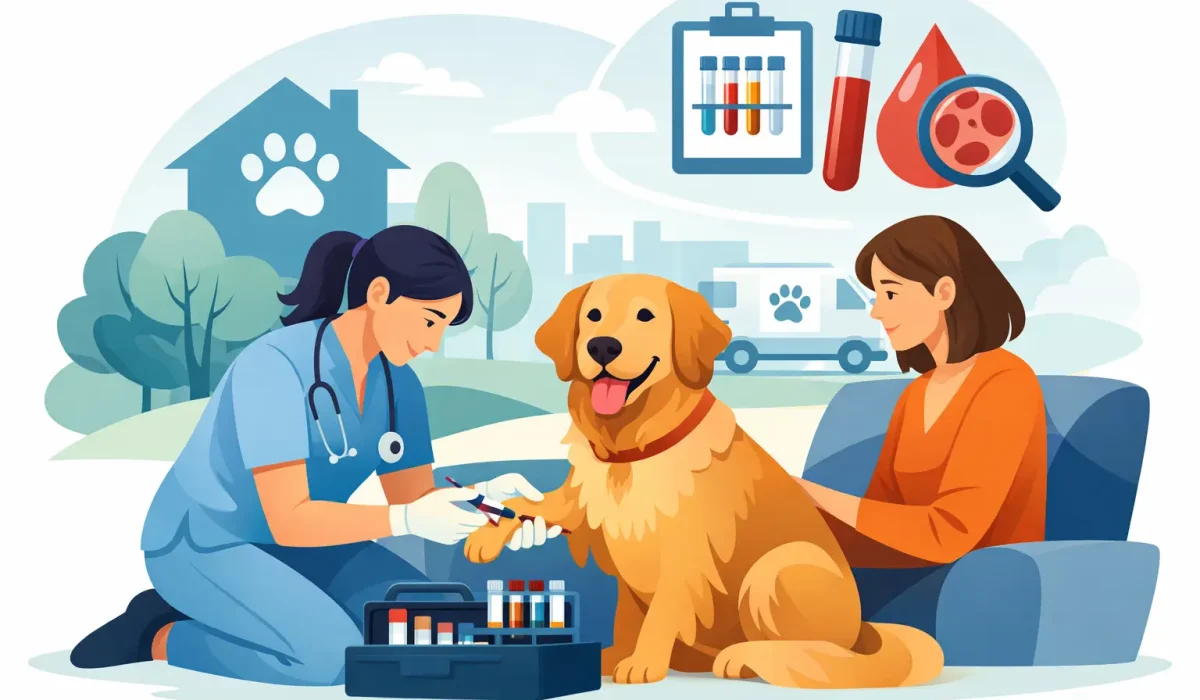 Quand prévoir un bilan sanguin animal à domicile ?
