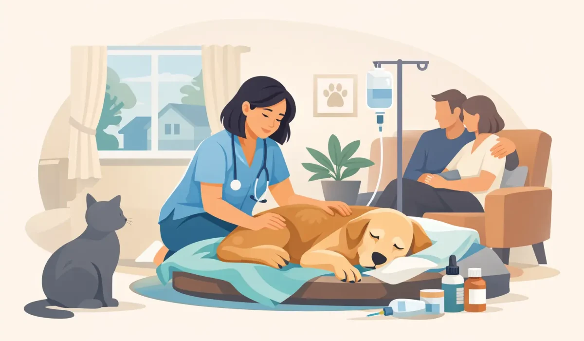 Soins palliatifs animal à domicile