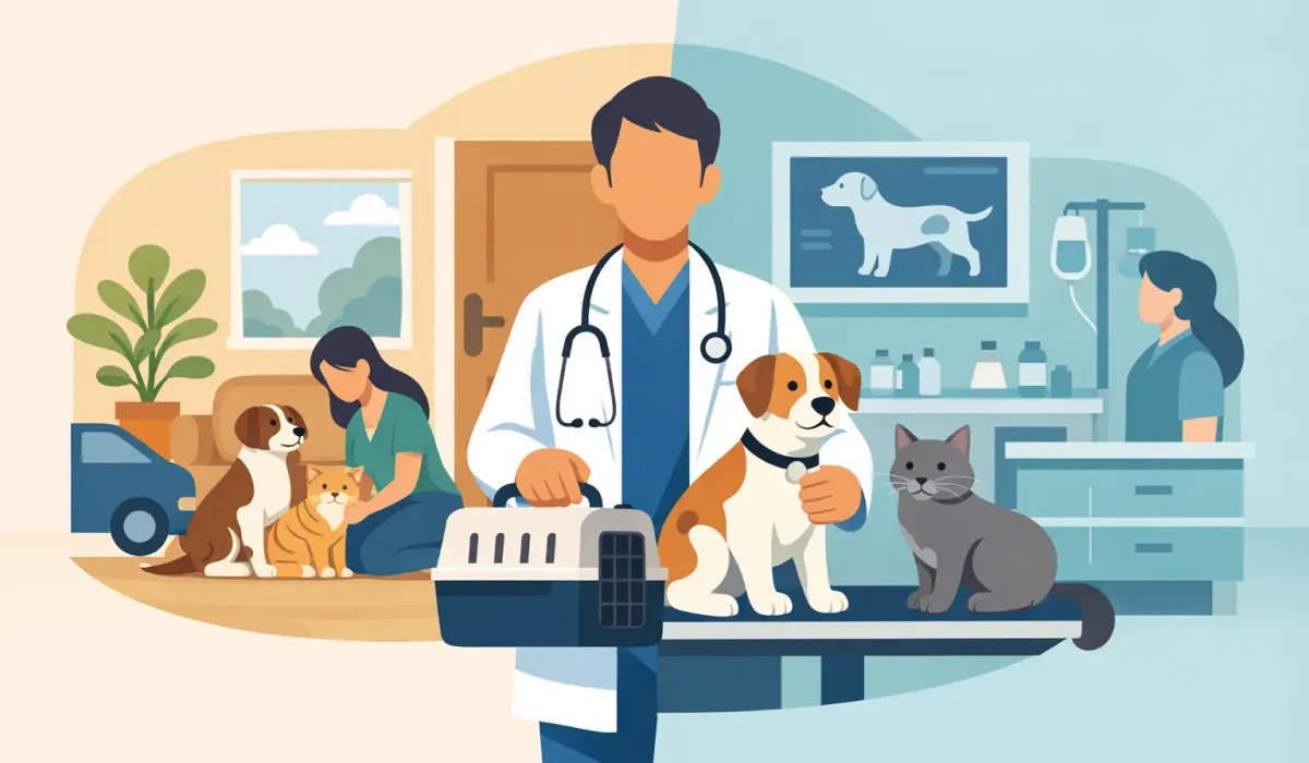 Visite à domicile ou clinique pour votre animal